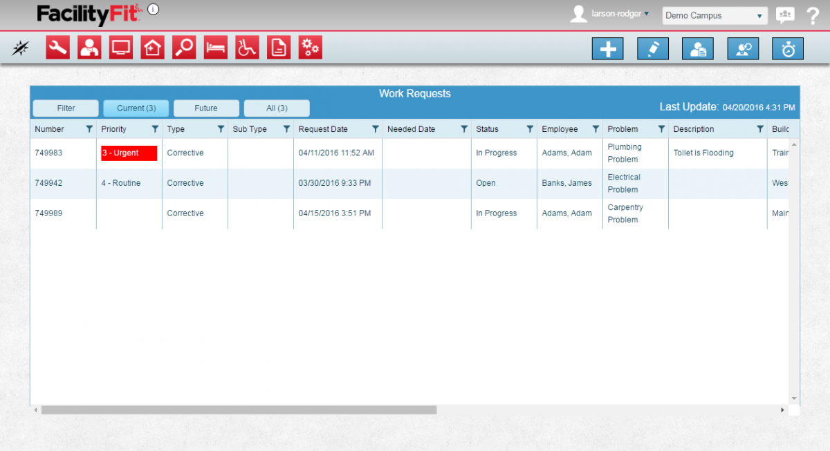 File Work Request DispatchFilter2Results png MyFacilityFitPro Wiki